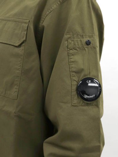 画像6: 【送料無料】C.P.COMPANY ORGANIC GABARDINE ZIP OVERSHIRT CAPERS