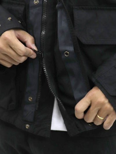 画像8: 【送料無料】C.P.COMPANY HOODED TWILL MEDIUM JACKET BLACK