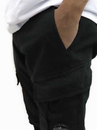 画像8: 【送料無料】C.P.COMPANY STRETCH SATIN CARGO PANT BLACK