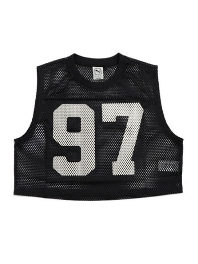 画像2: PUMA ROSE RELAXED MESH TOP-PUMA BLACK