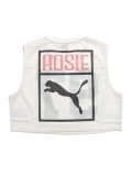 PUMA ROSE RELAXED MESH TOP-WARM WHITE