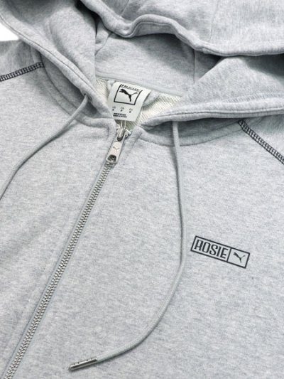 画像3: 【送料無料】PUMA ROSE T7 OVERSIZED FZ HOODIE TR-FL GRY HTR