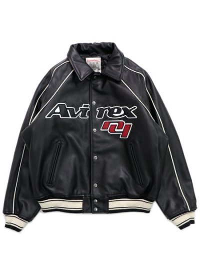画像1: 【送料無料】AVIREX COW LOGO VARSITY JACKET