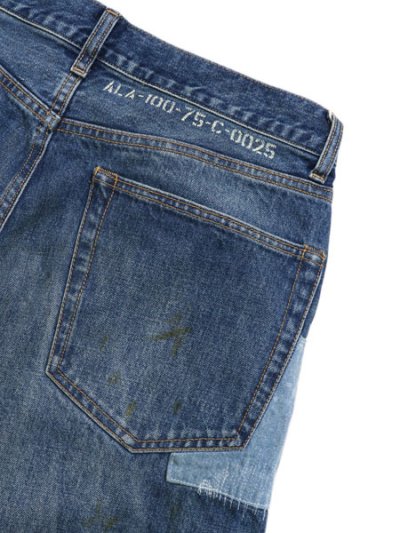 画像5: 【送料無料】AVIREX 13.5oz DENIM PANTS REPAIR CUSTOM USED