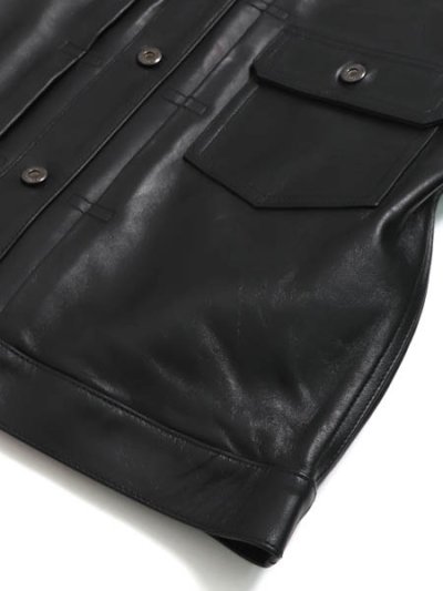 画像4: 【送料無料】SCHOTT SHEEP LEATHER 1ST TRACKER JACKET