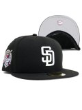 NEW ERA 59FIFTY CS PADRES 40TH U/GREY FB BLK/WHT