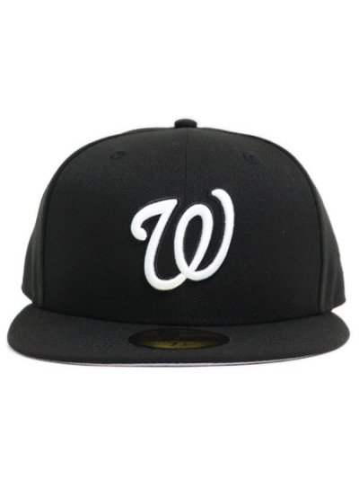画像2: NEW ERA 59FIFTY CS NATINALS U/GREY FB BLACK/WHITE