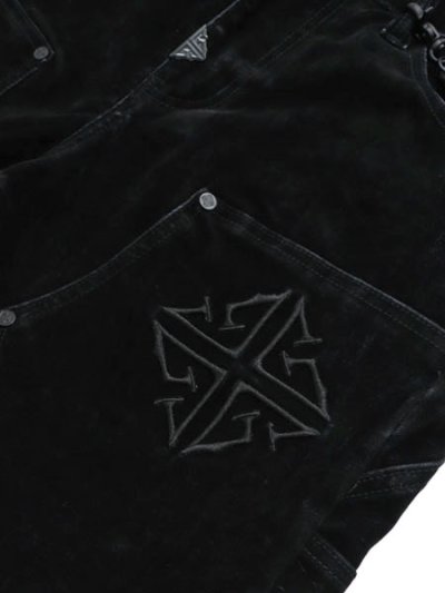 画像5: 【送料無料】GUAPI ALL BLACK VELOUR DENIM