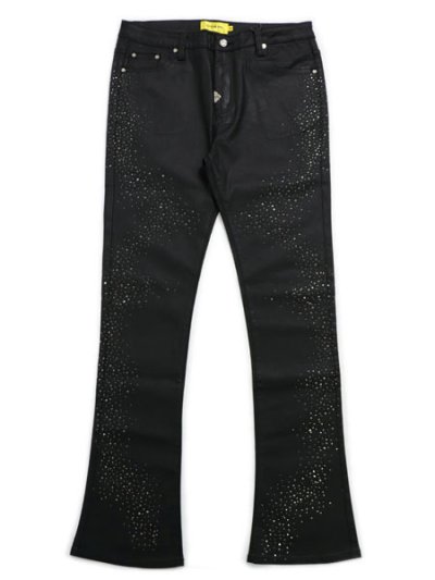 画像1: 【送料無料】GUAPI ALL BLACK STARRY SKY WAXED DENIM