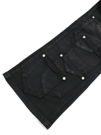 画像8: 【送料無料】GUAPI OBSIDIAN BLACK DICE FLARED DENIM