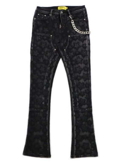 画像1: 【送料無料】GUAPI OBSIDIAN BLACK STARS DENIM
