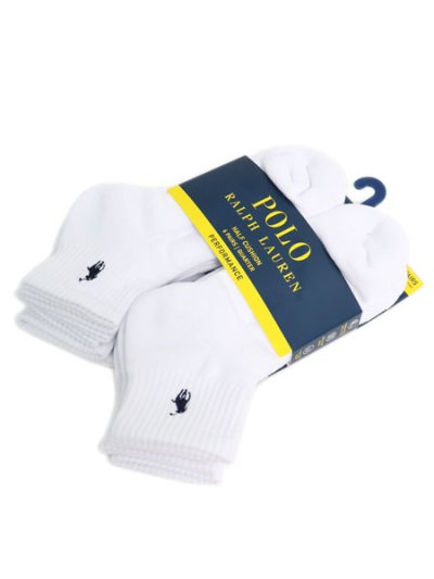 画像4: POLO RALPH LAUREN PERFORMANCE QUARTER 6PK SOCKS