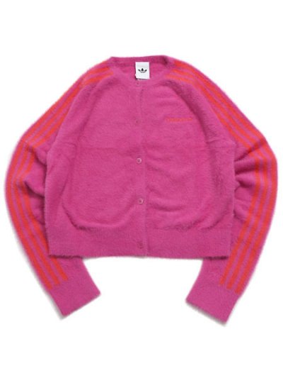 画像1: 【送料無料】ADIDAS WMNS FLUFFY KNITTED CARDIGAN-SEMI LUCID FC