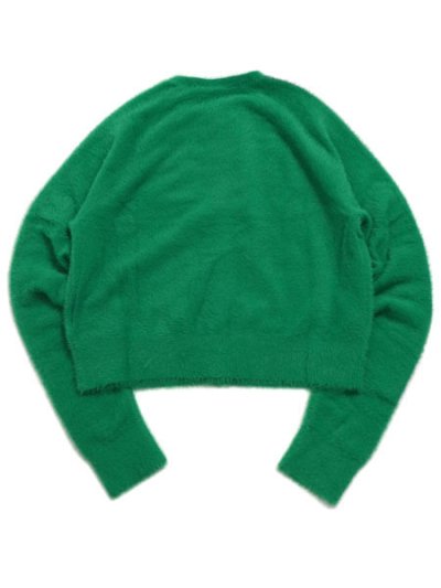 画像2: 【送料無料】ADIDAS WMNS FLUFFY KNITTED CARDIGAN-GREEN