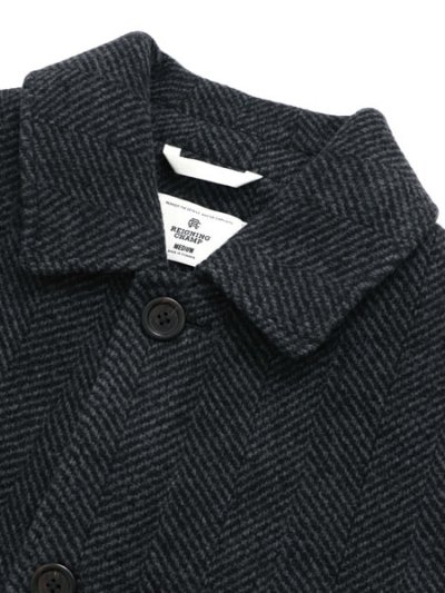 画像3: 【送料無料】REIGNING CHAMP WOOL HERRINGBONE SCOUT COAT BLACK/GREY