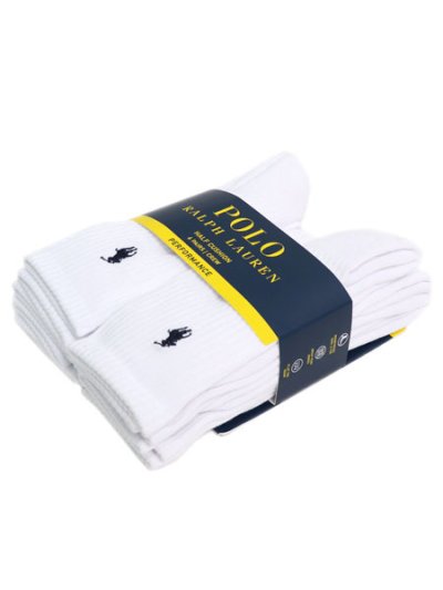 画像4: POLO RALPH LAUREN PERFORMANCE CREW 6PK SOCKS
