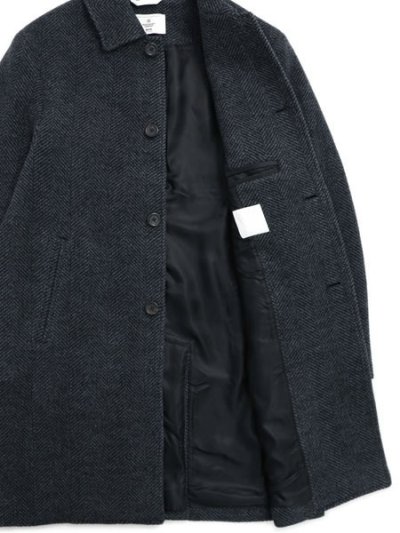 画像7: 【送料無料】REIGNING CHAMP WOOL HERRINGBONE SCOUT COAT BLACK/GREY