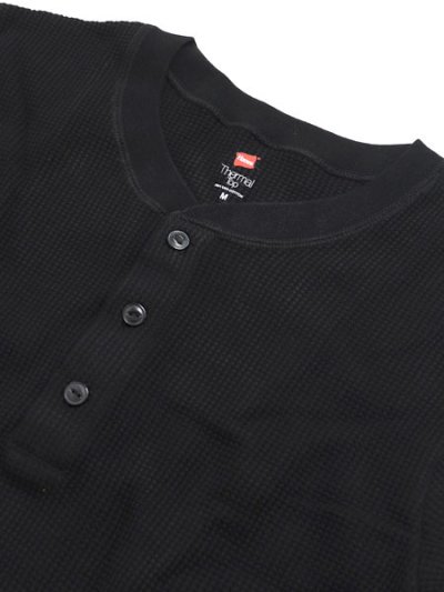 画像3: Hanes L/S THERMAL TOP HENLEY NECK