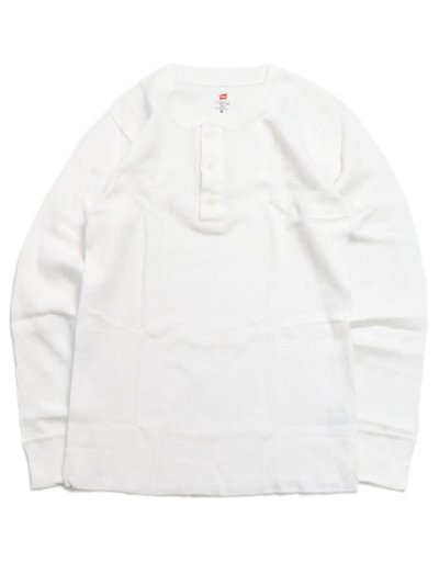 画像1: Hanes L/S THERMAL TOP HENLEY NECK