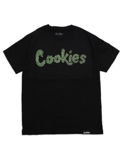 画像1: COOKIES CLOTHING LOGO FLOWER FILLED LOGO TEE BLACK