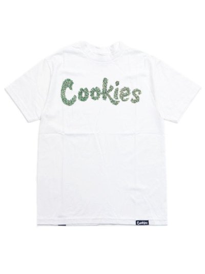 画像1: COOKIES CLOTHING LOGO FLOWER FILLED LOGO TEE WHITE