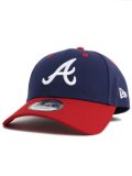 NEW ERA 9FORTY 2-TONE WOVEN LABEL BRAVES NAVY