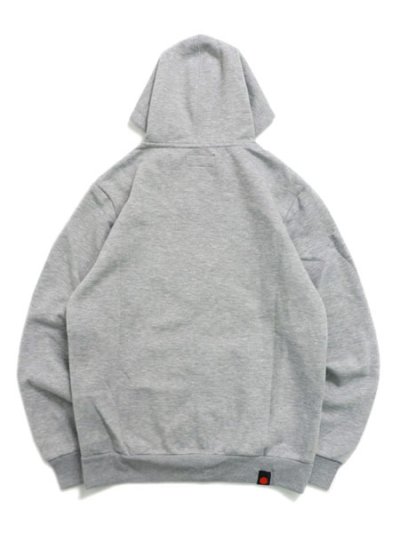 画像2: 【送料無料】COOKIES CLOTHING LOGO TWILL APPLIQUE ZIP HOODIE GYHTR/BLK