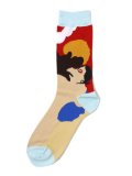 WHIMSY SOCKS AFTERNOON DELIGHT SOCKS LIGHT BLUE