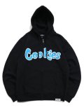 【送料無料】COOKIES CLOTHING LOGO TWILL APPLIQUE ZIP HOODIE BLK/CBLUE