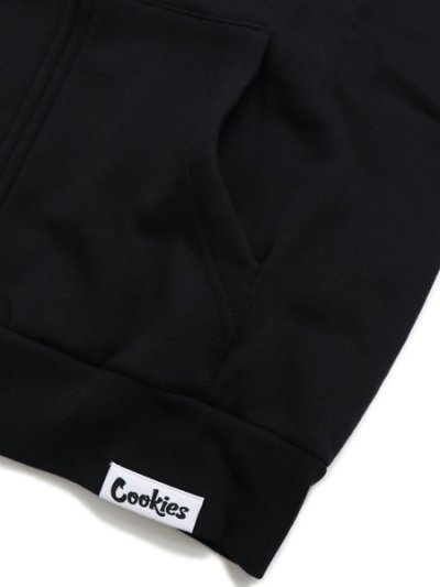 画像4: 【送料無料】COOKIES CLOTHING LOGO TWILL APPLIQUE ZIP HOODIE BLK/CBLUE