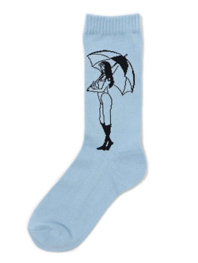 画像1: WHIMSY SOCKS REICO SOCKS LIGHT BLUE
