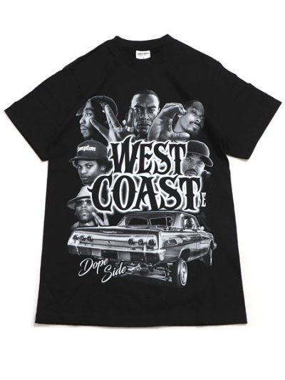 画像1: STREET WEAR SUPPLY WEST COAST DOPE SIDE TEE