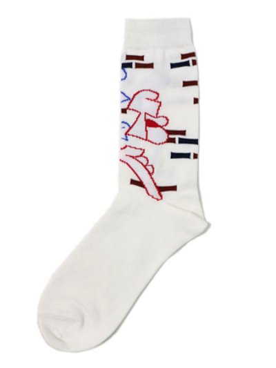 画像1: WHIMSY SOCKS STANG SOCKS WHITE