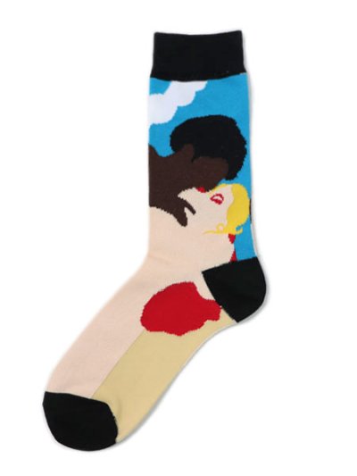 画像1: WHIMSY SOCKS AFTERNOON DELIGHT SOCKS BLACK