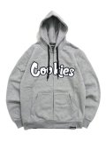 【送料無料】COOKIES CLOTHING LOGO TWILL APPLIQUE ZIP HOODIE GYHTR/BLK