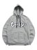 画像1: 【送料無料】COOKIES CLOTHING LOGO TWILL APPLIQUE ZIP HOODIE GYHTR/BLK (1)