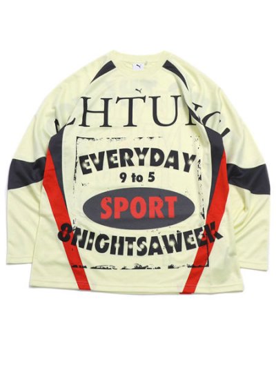 画像1: 【送料無料】PUMA NINE TO FIVE L/S JERSEY-GOLD MOON