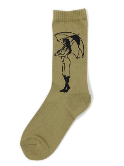 画像1: WHIMSY SOCKS REICO SOCKS COGNAC