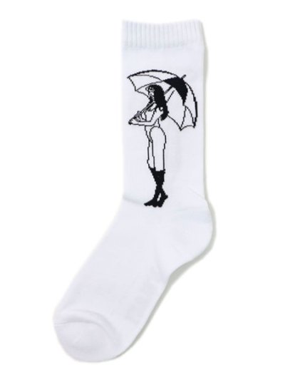 画像1: WHIMSY SOCKS REICO SOCKS WHITE