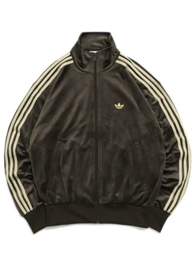 画像1: 【送料無料】ADIDAS FB TP VELOUR TRACK TOP-DARK BROWN