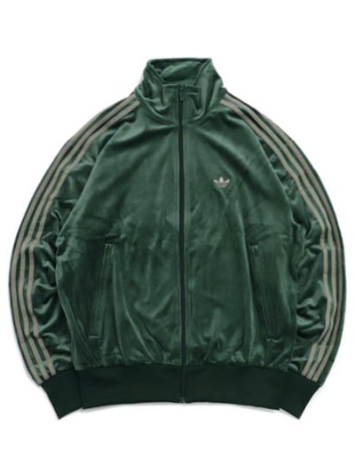 画像1: 【送料無料】ADIDAS FB TP VELOUR TRACK TOP-SHADOW GREEN
