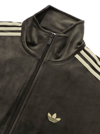 画像3: 【送料無料】ADIDAS FB TP VELOUR TRACK TOP-DARK BROWN