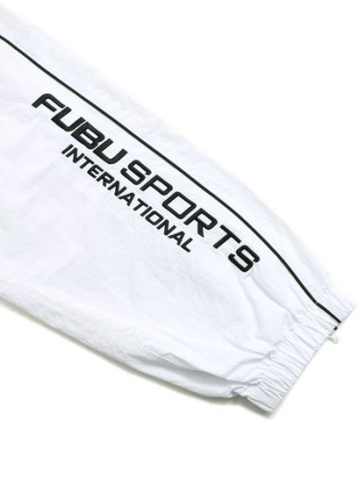 画像7: 【送料無料】FUBU NYLON TRACK PANTS WHITE