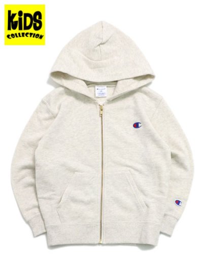 画像1: 【KIDS】CHAMPION KIDS US COTTON ZIP HOODED SWEATSHIRT