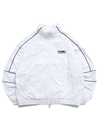 画像1: 【送料無料】FUBU NYLON TRACK JACKET WHITE