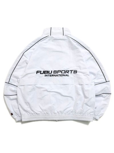 画像2: 【送料無料】FUBU NYLON TRACK JACKET WHITE
