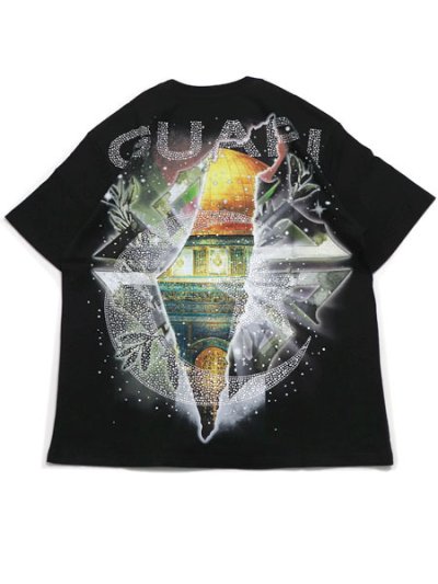 画像2: 【送料無料】GUAPI BLACK FREE PALESTINE TEE