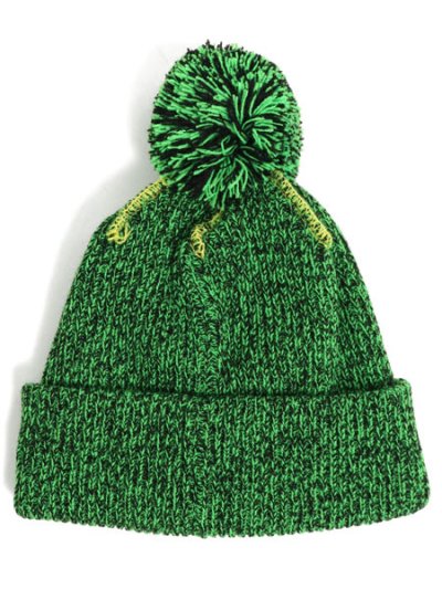 画像2: NEW ERA BASIC POM PON KNIT GORO GREEN/BLACK