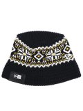 NEW ERA KNIT BUCKET GORO NORDIC BLACK
