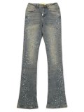 【送料無料】GUAPI VINTAGE OLIVE PEARLS DENIM